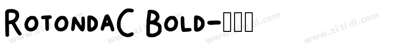 RotondaC Bold字体转换